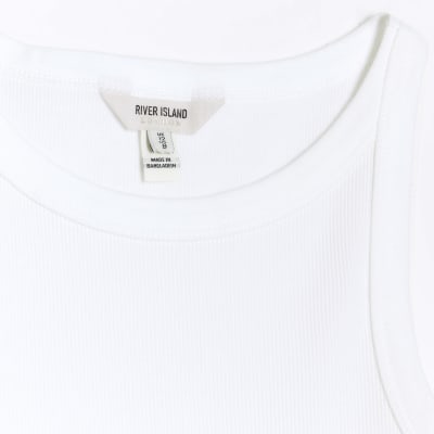 River island white on sale vest