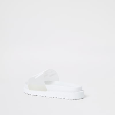 White 'River Island' sliders