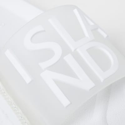 White 'River Island' sliders