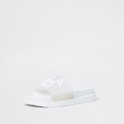 White 'River Island' sliders