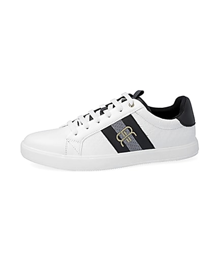 360 degree animation of product White 'RR' monogram trainers frame-2