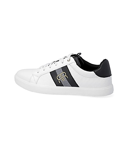 360 degree animation of product White 'RR' monogram trainers frame-4