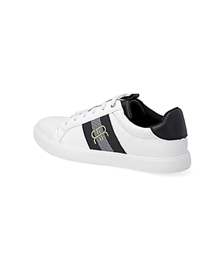 360 degree animation of product White 'RR' monogram trainers frame-5