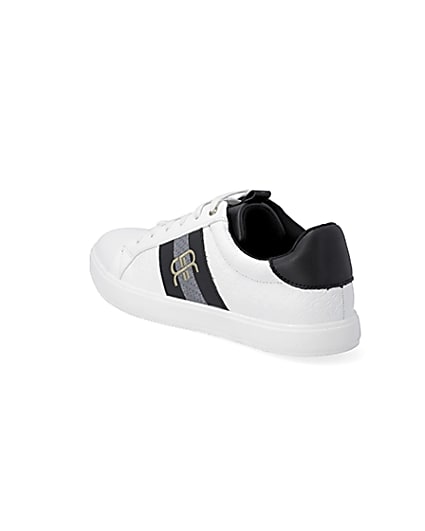 360 degree animation of product White 'RR' monogram trainers frame-6