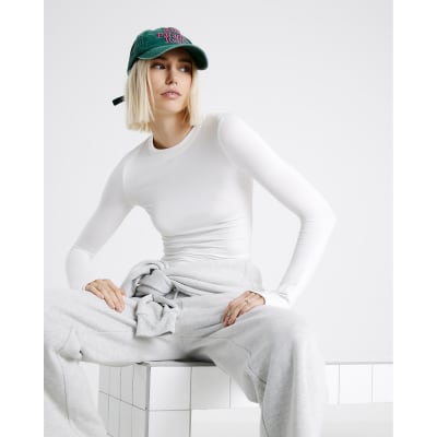 White RVR Edition Long Sleeve Top