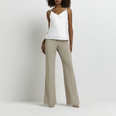 White satin cami top