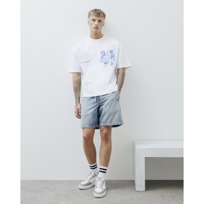White Short Sleeves Palais Dragon T-Shirt