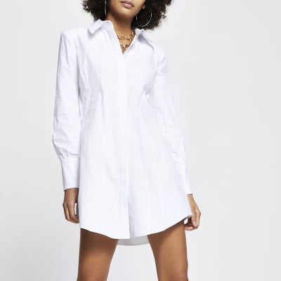 casual white dress shirt