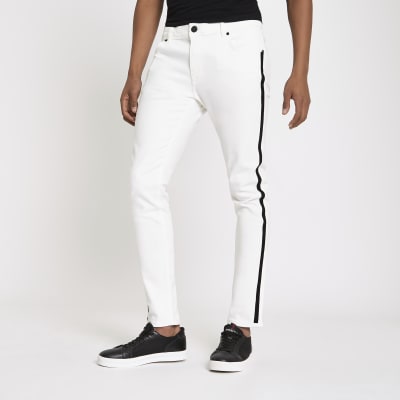 river island white skinny jeans