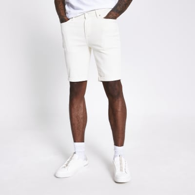 skinny stretch bermuda shorts