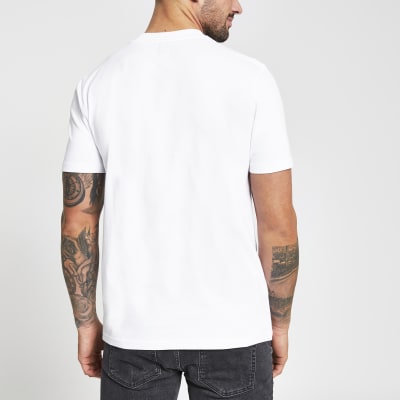 river island plain t shirts