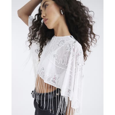 acka cape fringe tops