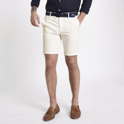 chino shorts white