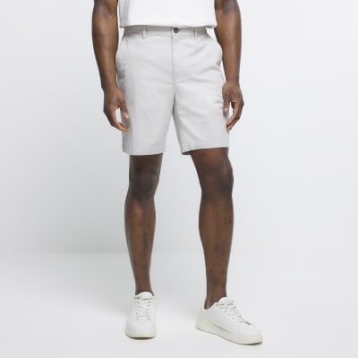 White slim fit chino shorts | River Island
