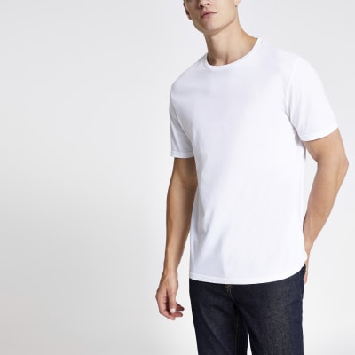 slim fit white tees