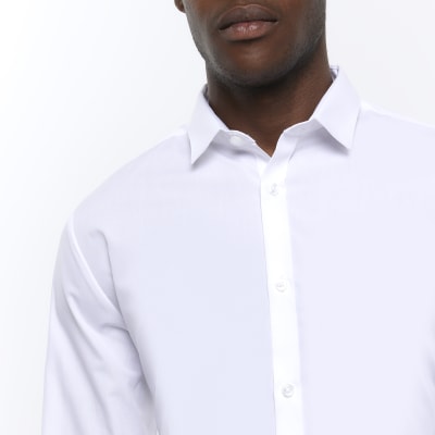 White slim fit multipack of 2 smart shirts River Island