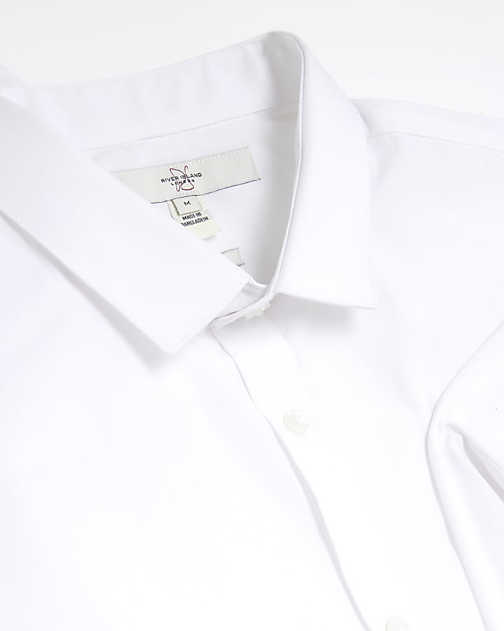 White slim fit multipack of 2 smart shirts