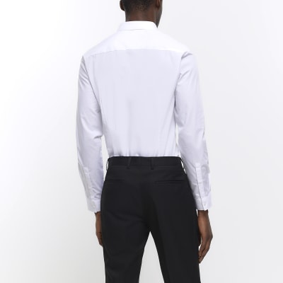 White slim fit multipack of 2 smart shirts River Island