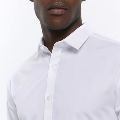 White slim fit multipack of 3 smart shirts River Island