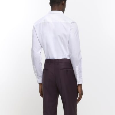 White slim fit multipack of 3 smart shirts River Island