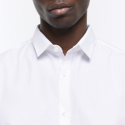White slim fit multipack of 5 smart shirts