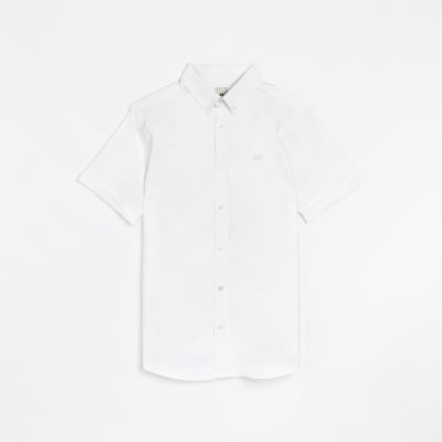 White Slim fit Oxford shirt River Island