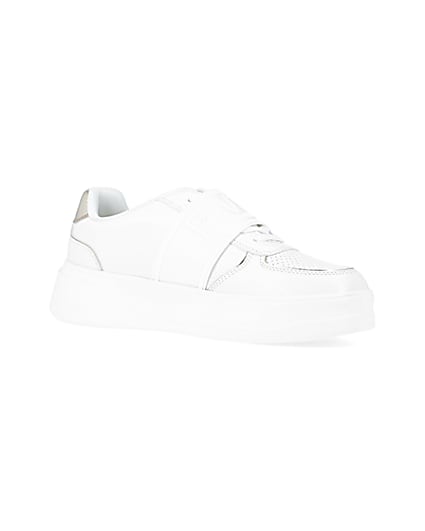 360 degree animation of product White slip on trainers frame-17