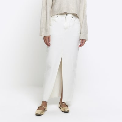 White denim store skirt river island