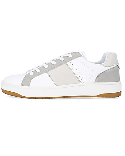 360 degree animation of product White stripe detail trainers frame-3