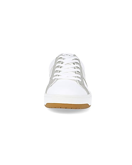 360 degree animation of product White stripe detail trainers frame-21