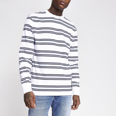 black and white striped shirt river island