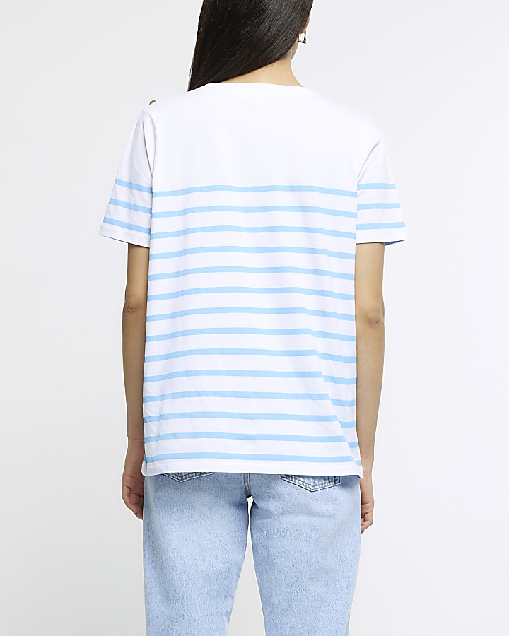 White striped t-shirt
