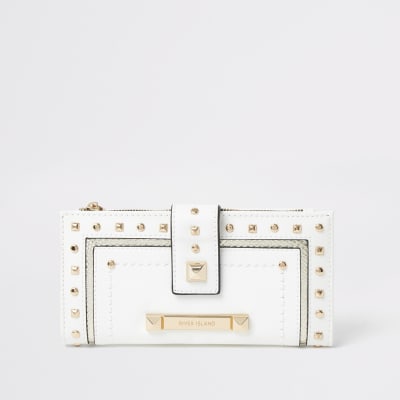 river island gold purse