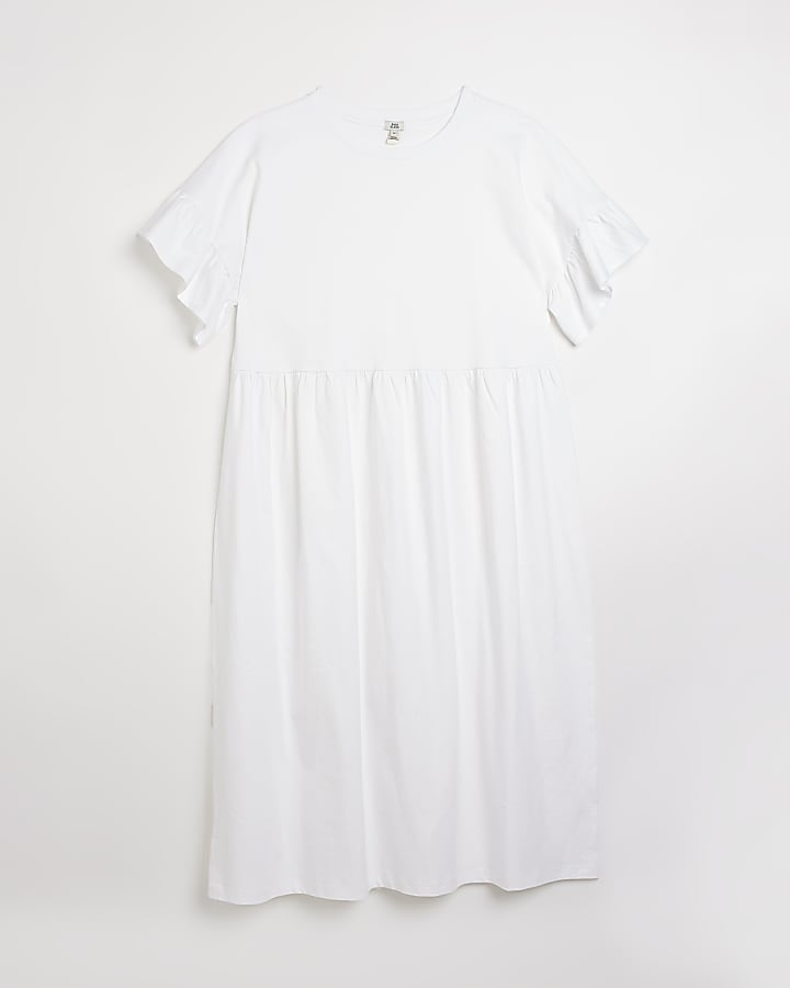 White t-shirt midi dress