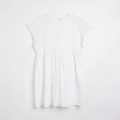 White t-shirt mini dress