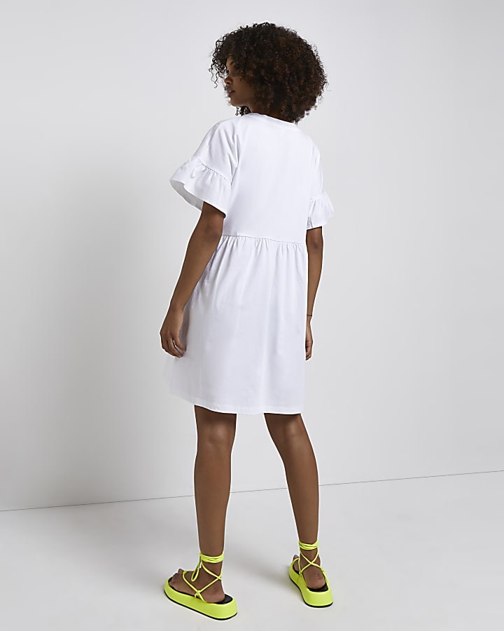 White t-shirt mini dress