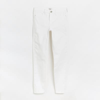 White Tall Molly mid bum sculpt skinny jeans