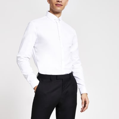 slim fit white shirt river island