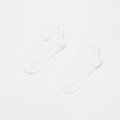 white frill trainer socks