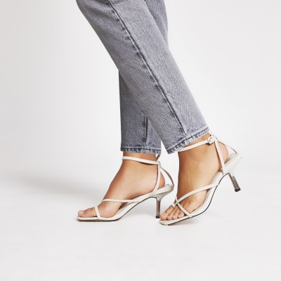 white toe post sandals