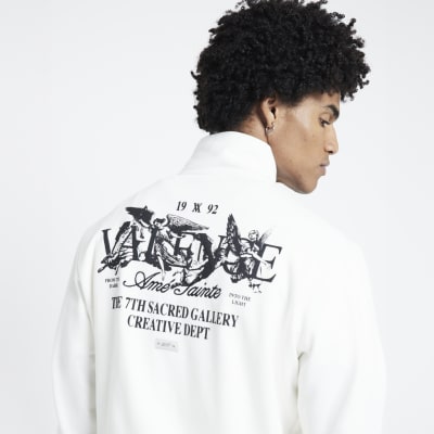 River island white sweatshirt sales