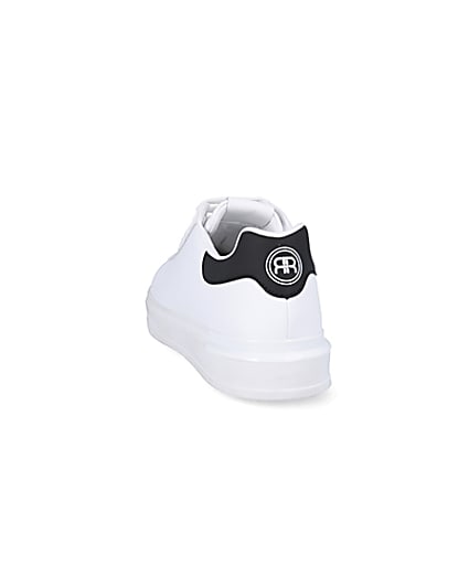 360 degree animation of product White wedge trainers frame-8