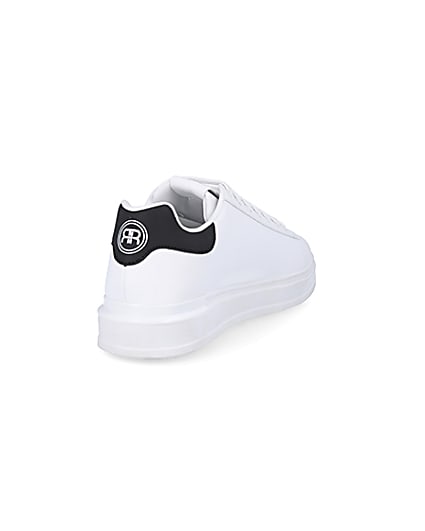 360 degree animation of product White wedge trainers frame-11