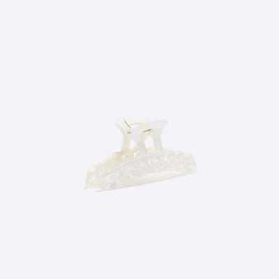 White White Chain Hair Claw