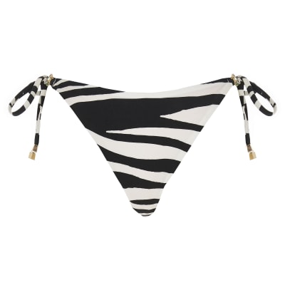 zebra print bikini bottoms