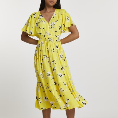 river island smock midi dress