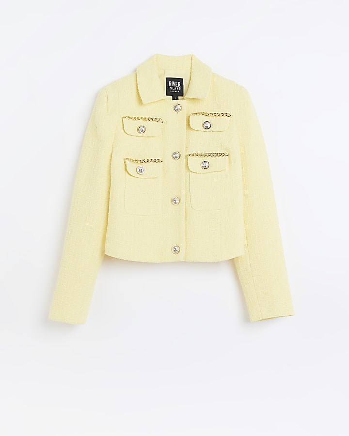 Yellow Boucle Jacket