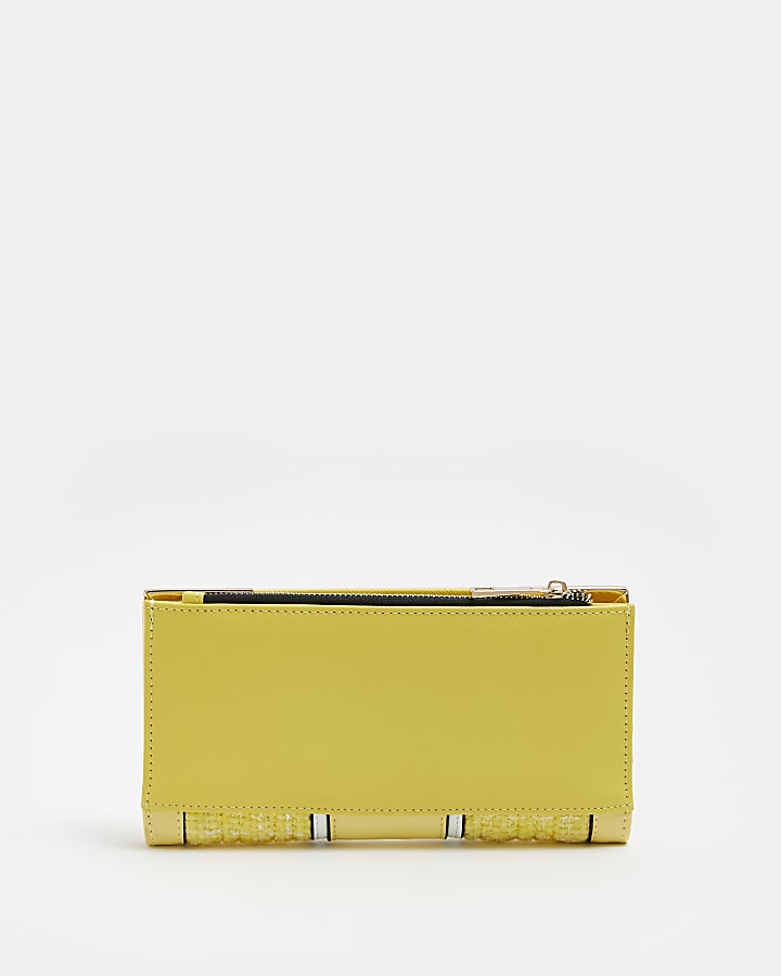Yellow boucle purse