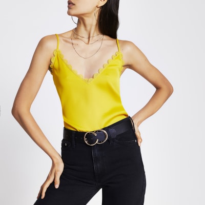 yellow cami top