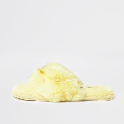 river island yellow shoes